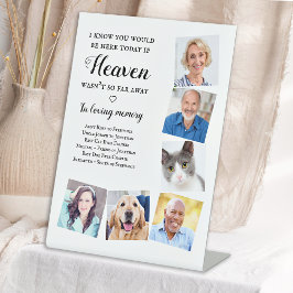 Eleganalize Foto Heaven Wedding Memorial Sockelschild