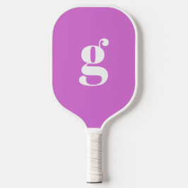 EleganBold Mit Monogramm Initial Orchid Lila Pickleball Schläger