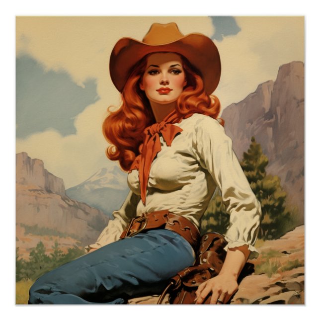 Elegance am Prärie: Wilde Westflüster Poster (Vorderseite)