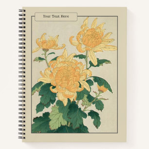Elegance aus Japan: Das Chrysanthemum-Notebook Notizbuch