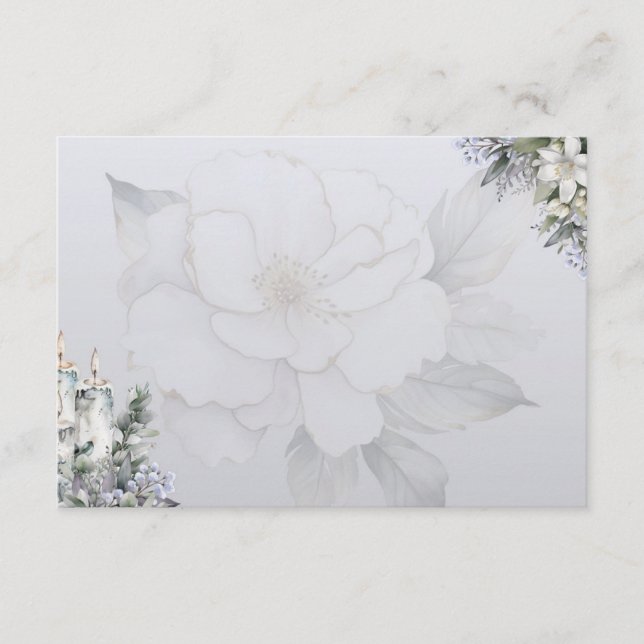 Elegance Basic Blank Recipe Card Begleitkarte (Vorderseite)