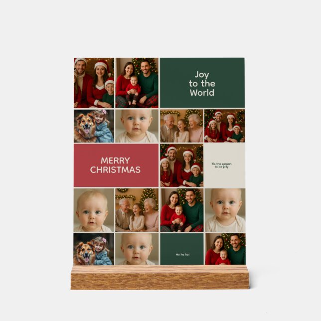 elegance big many collage Christmas images  Acrylschild (Vorderseite)