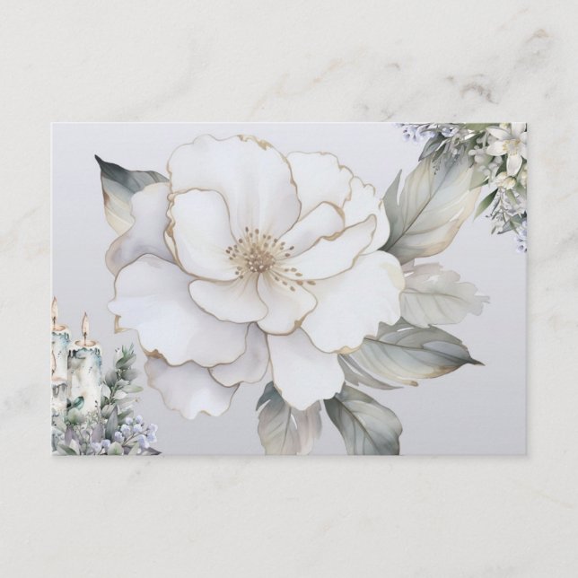 Elegance Blank Recipe Card Begleitkarte (Vorderseite)