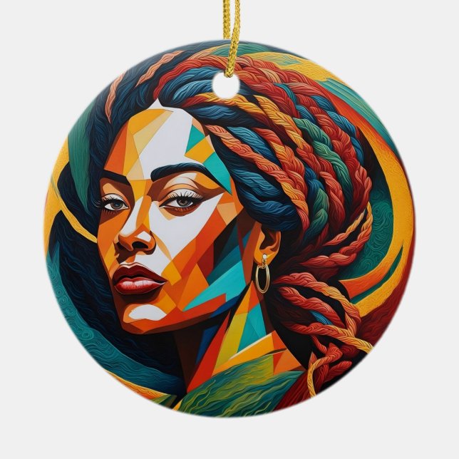 Elegance-Charme Keramik Ornament (Vorne)