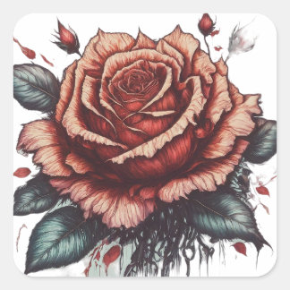 Elegance der Natur Quadratischer Aufkleber