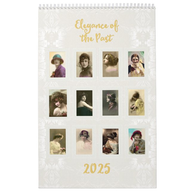 Elegance der Vintagen Postkarten Kalender (Titelbild)