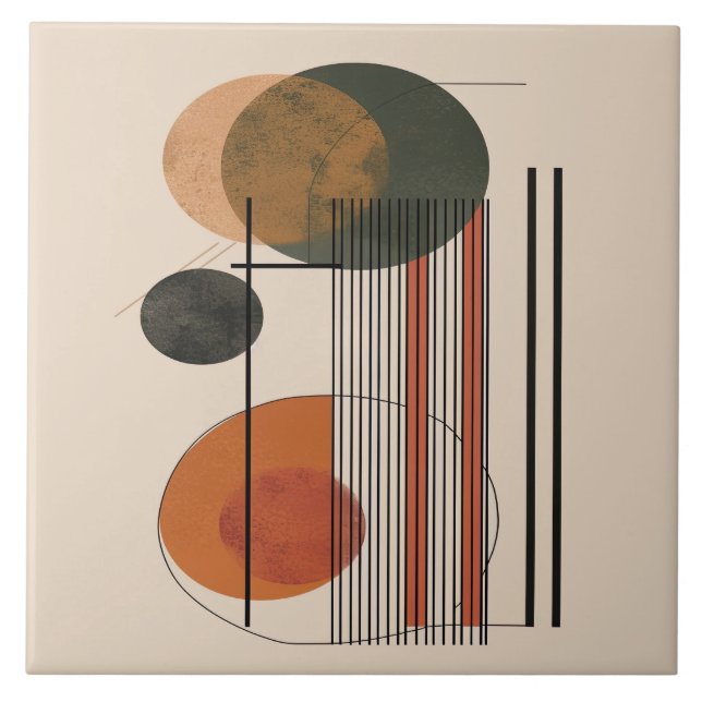 Elegance Einfachheit Geometrische Meisterschaft Mi Fliese (Vorderseite)