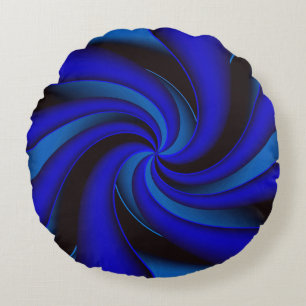 Elegance en bleu.... rundes kissen