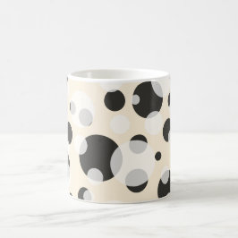 ✨ Elegance in Circles: Polka Dots Muster Tasse