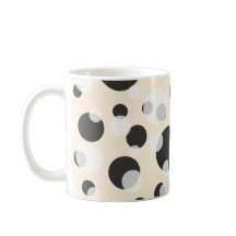 ✨ Elegance in Circles: Polka Dots Muster Tasse