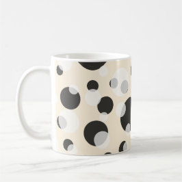 ✨ Elegance in Circles: Polka Dots Muster Tasse