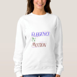 Elegance in Motion Typography Women's Hoodie | Min