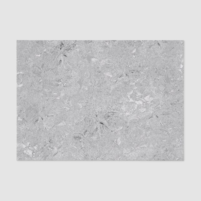 "Elegance in Silver: Strohblüten aus Hibiskus" Seidenpapier (Vorderseite)