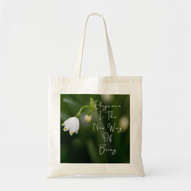 Elegance ist die neue Art, grüne Blume Tasche zu s (Vorne)