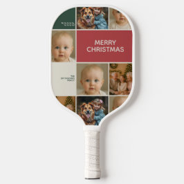 elegance merry bright joy Christmas Pickleball Schläger