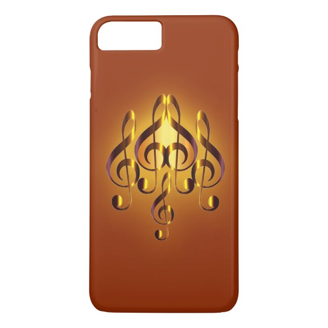 Elegance Musical Heart Design Case-Mate iPhone Hülle (Rückseite)