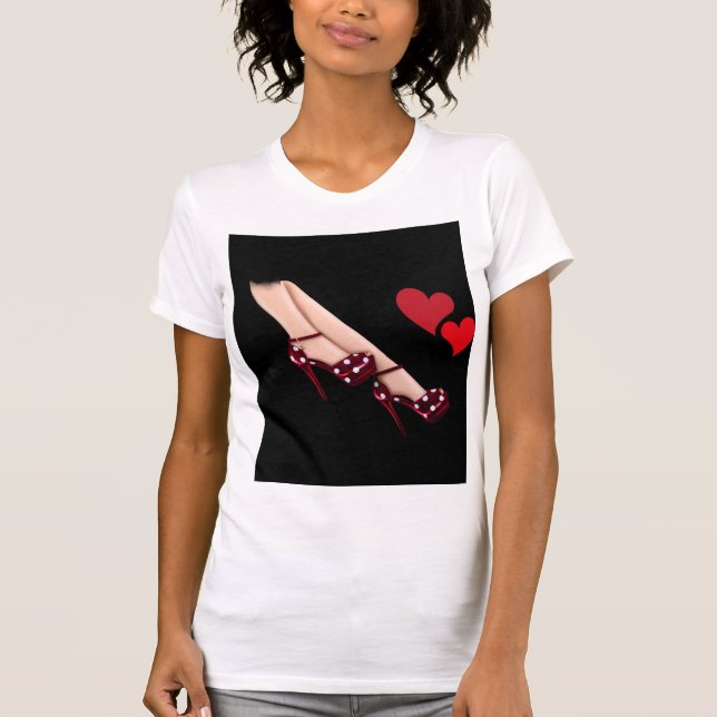 "Elegance of high heels" T-Shirt (Vorderseite)