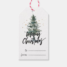 Elegance Pinselschrift Frohe Weihnachten & Pine Tr