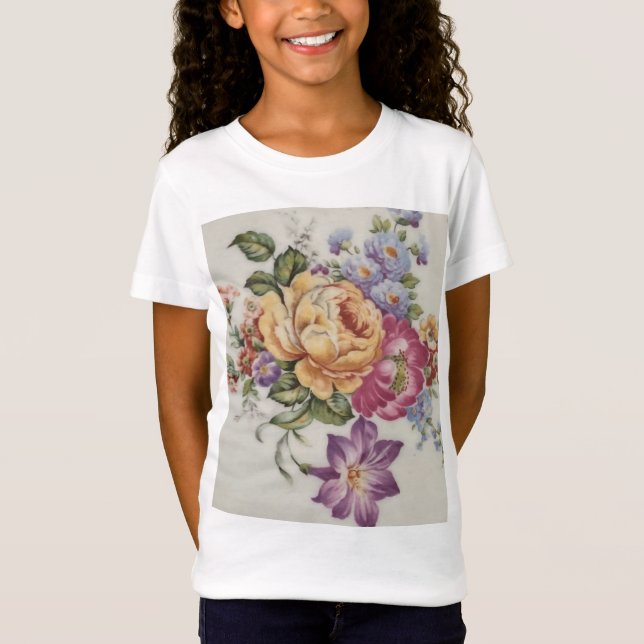 Elegance: Porzellan Inspiriert Kinder T - Shirt (Vorderseite)