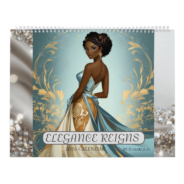  ELEGANCE REIGNS 2026 Calendar Kalender (Titelbild)