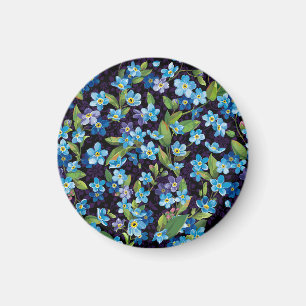 Elegance Vergessen-Me-Nicht-Blumenmuster Magnet