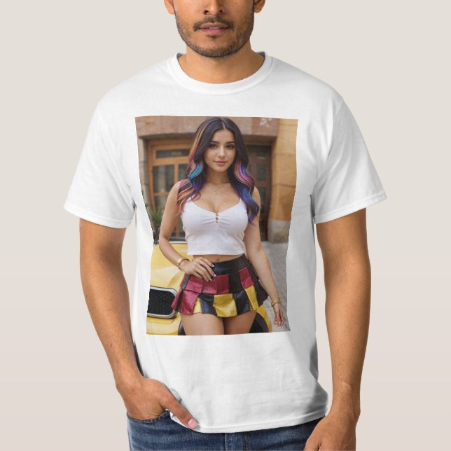 Elegancia Radiante: Posado de Belleza T-Shirt (Vorderseite)