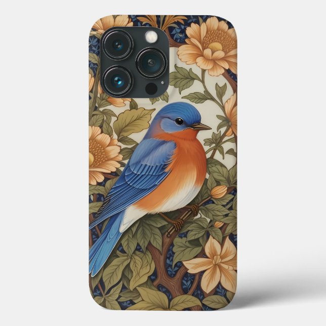 EleganEastern Bluebird William Morris Inspiriert Case-Mate iPhone Hülle (Rückseite)