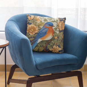 EleganEastern Bluebird William Morris Inspiriert Kissen