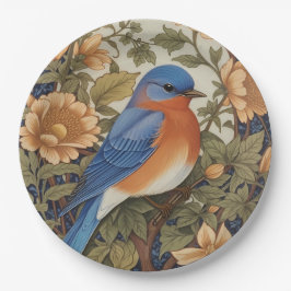 EleganEastern Bluebird William Morris Inspiriert Pappteller