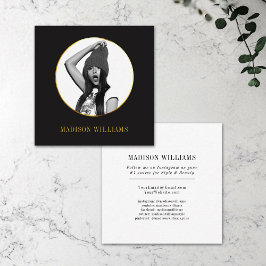 Elegangoldkühne Typografie Foto Social Media Telefonnummerkarte