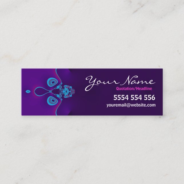 Elegano mini Business Card Mini Visitenkarte (Vorderseite)