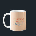 Eleganorange dankbar dankbar gesegnet kaffeetasse<br><div class="desc">Eleganorange dankbar dankbar gesegnete Kaffee Tasse</div>
