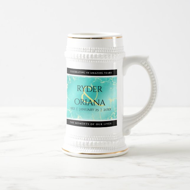 Elegant 11. 44. Türkisjubiläum Bierglas (Rechts)