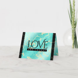 Elegant 11. 44. Türkisjubiläum Dankeskarte