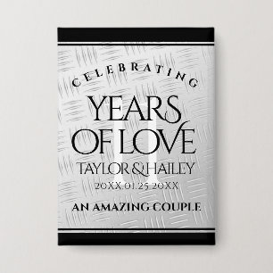 Elegant 11. Hochzeitsfeier Button