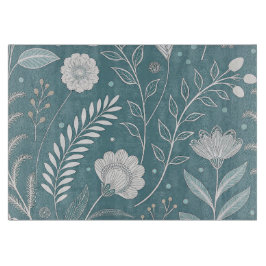 Elegant 11x8 Glass Cutting Board with Stylish Des Schneidebrett