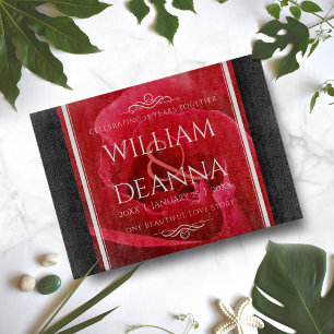 Elegant 15th 26th 36th Rose Wedding Anniversary Schneidebrett