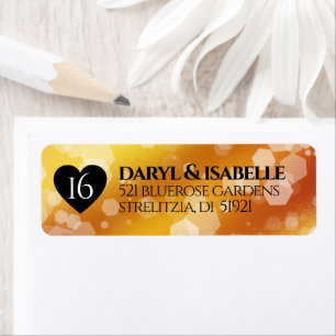 Elegant 16. Hochzeitstag des Goldenen Topaz