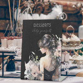 Elegant 18. Geburtstag Dessert Table Pedestal Sign Sockelschild