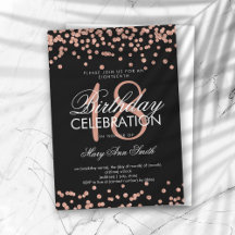 Elegant 18. Geburtstag Rose Gold Glitzer Confetti