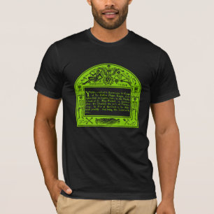 Elegant 18th C English Funeral Notice T-Shirt