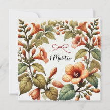 Elegant 1 Martie Floral Grußbotschaft Custom Messa