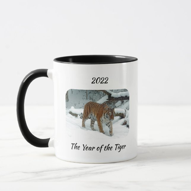 Elegant 2022 Jahr des Tigers Tasse (Links)
