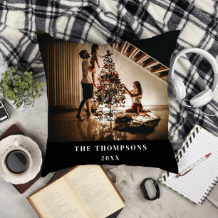 Elegant 2023 Family Foto Minimalistisch Black Mode Kissen