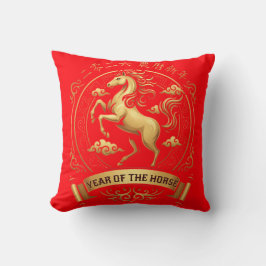 Elegant 2026 Year of the Horse Chinese New Year  Kissen