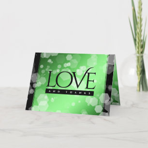 Elegant 20. 38. 55. Emerald Wedding Jubiläum Dankeskarte