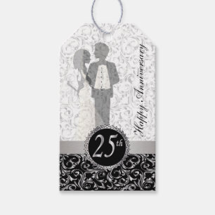 Elegant 25 Jahre Geschenkanhänger