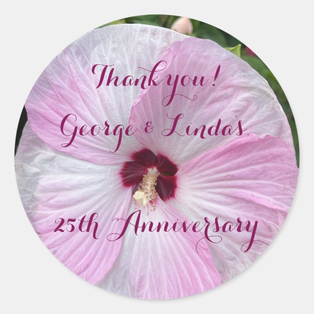 Elegant, 25. Jubiläum, klassischer Aufkleber (Vorderseite)