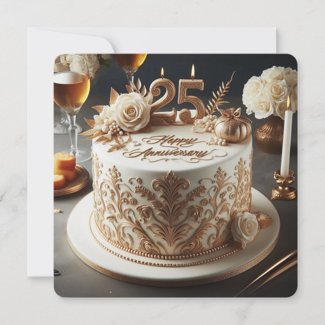 ELEGANT 25. WEDDING JAVERSARY (Vorderseite)