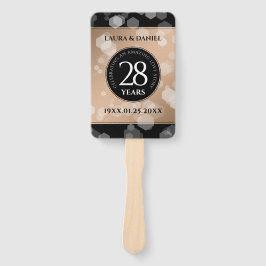 Elegant 28. Linen Hochzeitstag Feier Fächer